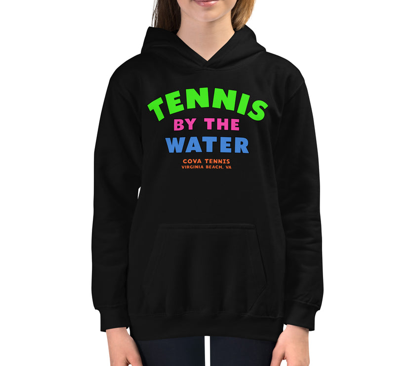 Tennis By The Water Kids Hoodie by CoVA Tennis