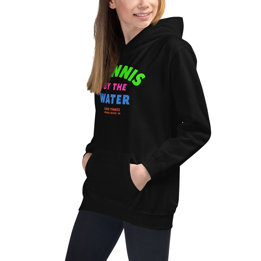 Tennis By The Water Kids Hoodie by CoVA Tennis