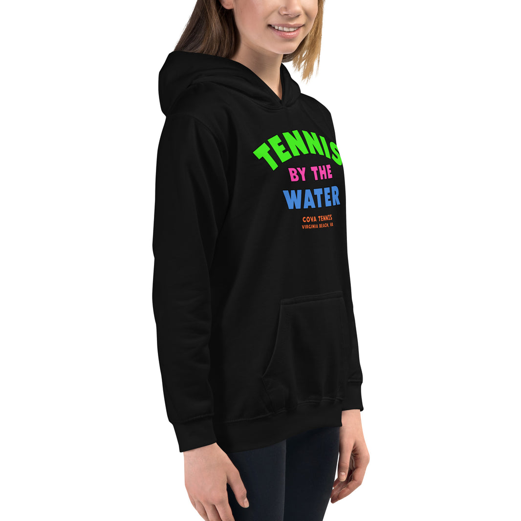 Tennis By The Water Kids Hoodie by CoVA Tennis