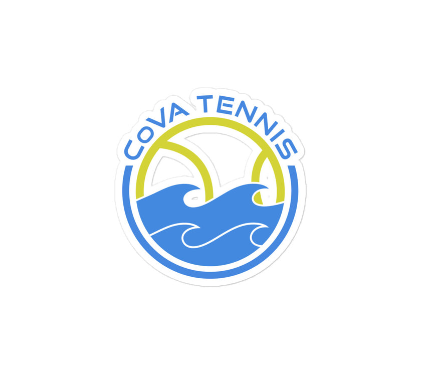 CoVA Tennis Ball & Waves Bubble-free stickers