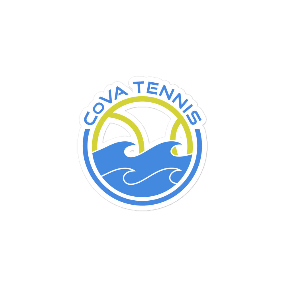 CoVA Tennis Ball & Waves Bubble-free stickers