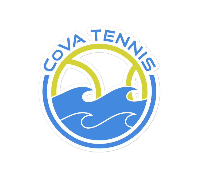 CoVA Tennis Ball & Waves Bubble-free stickers