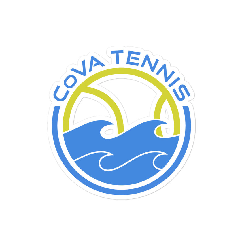 CoVA Tennis Ball & Waves Bubble-free stickers