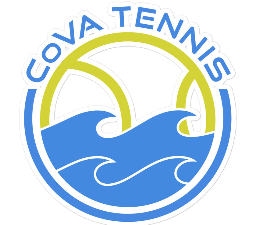 CoVA Tennis Ball & Waves Bubble-free stickers