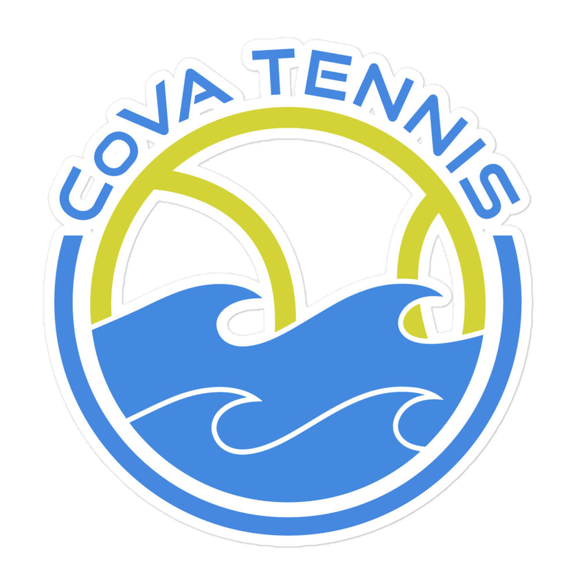 CoVA Tennis Ball & Waves Bubble-free stickers