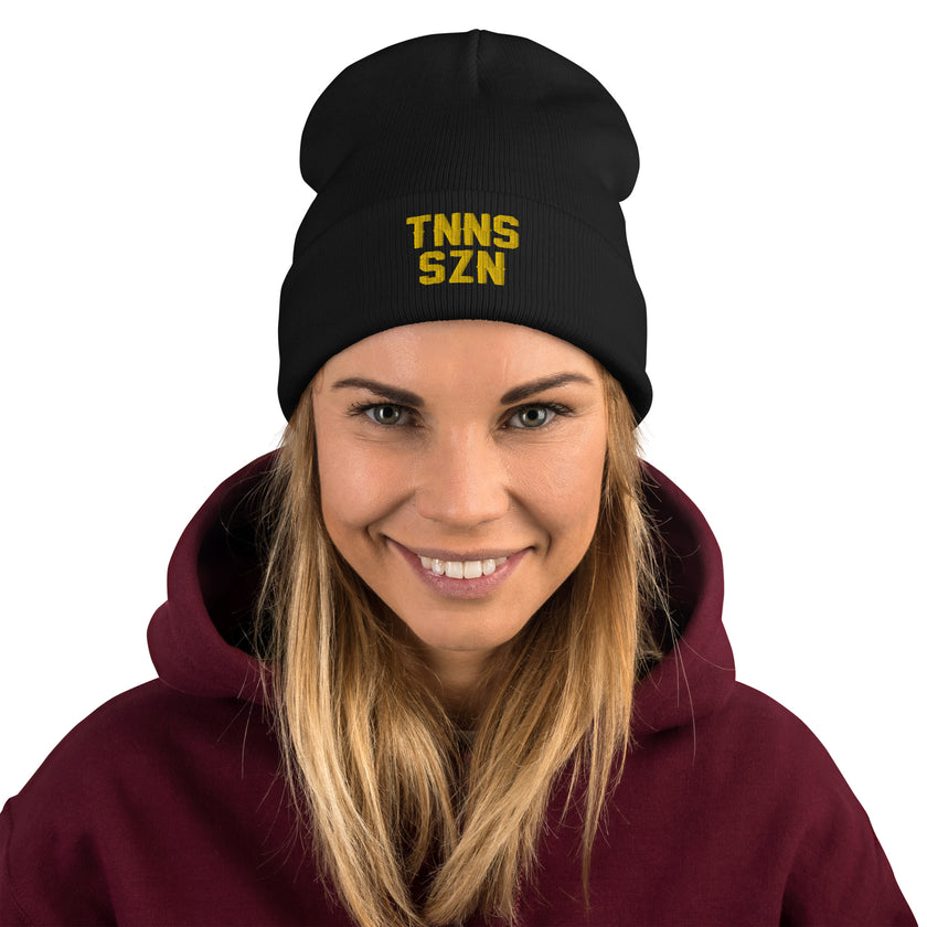 TNNS SZN Embroidered Beanie by CoVA Tennis