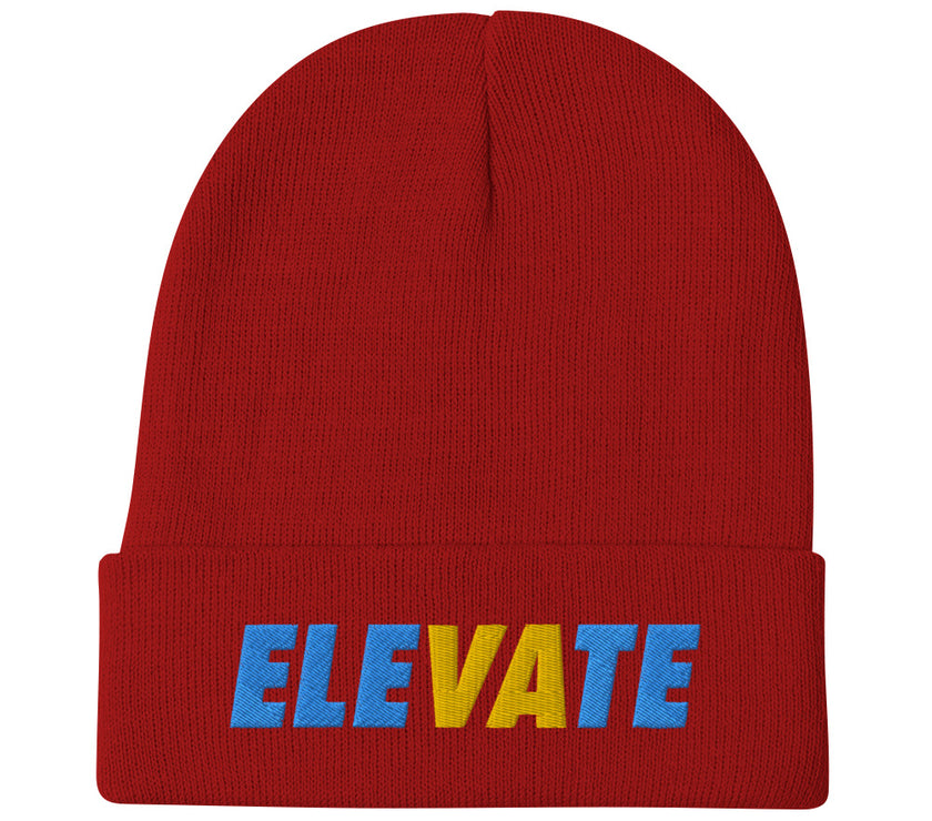 ELEVATE by CoVA Tennis Embroidered Beanie