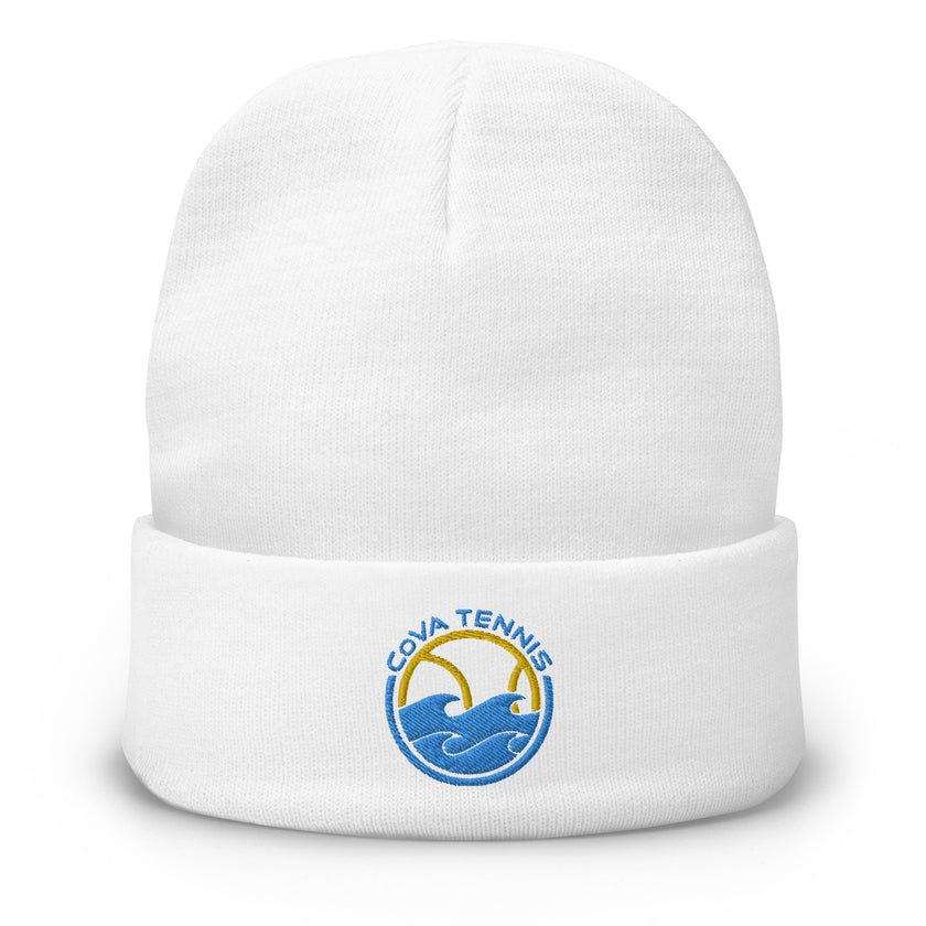 CoVA Tennis Ball & Waves Logo Embroidered Beanie