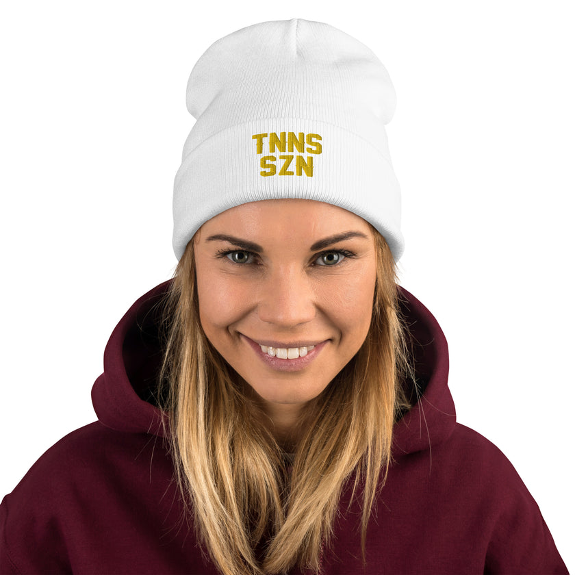 TNNS SZN Embroidered Beanie by CoVA Tennis