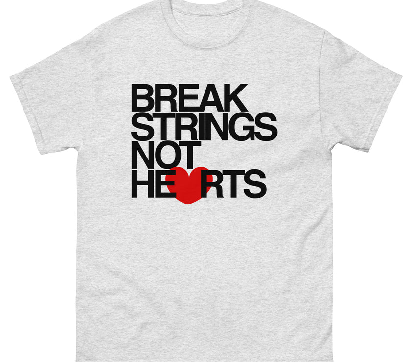 Break Strings Not Hearts by CoVA Tennis Men's classic tee