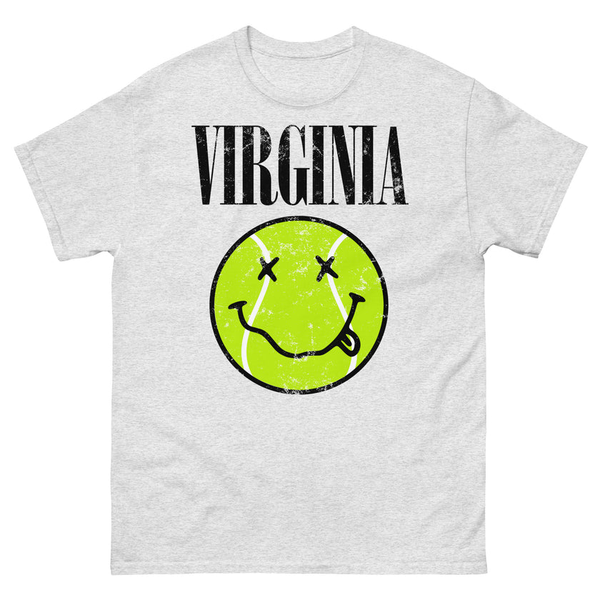 Virginia Smiley Face Tennis Ball by CoVA Tennis Men's classic tee