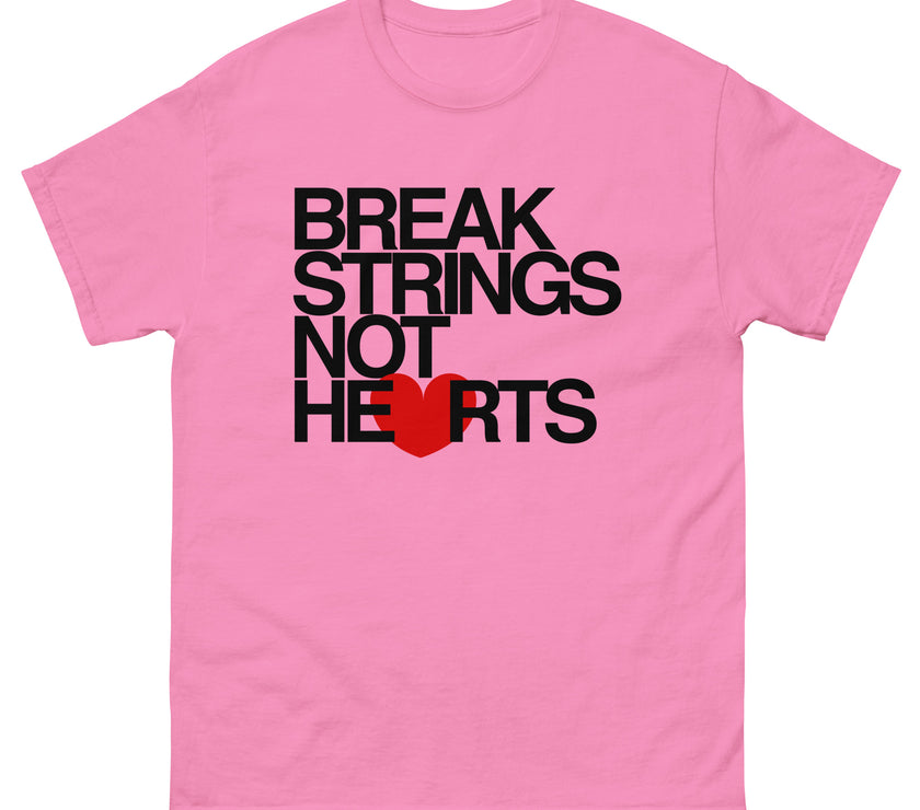 Break Strings Not Hearts by CoVA Tennis Men's classic tee