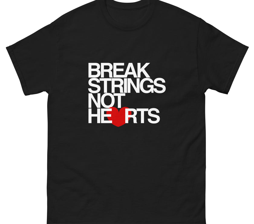 Break Strings Not Hearts by CoVA Tennis Men's classic tee