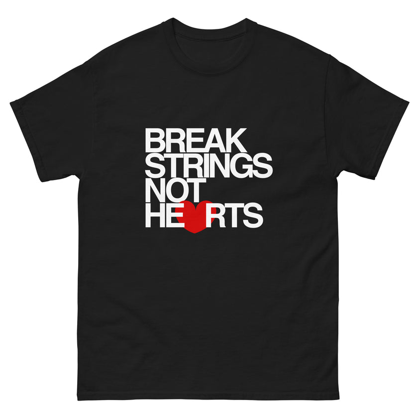 Break Strings Not Hearts by CoVA Tennis Men's classic tee