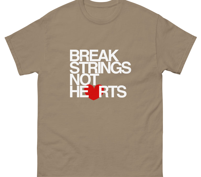 Break Strings Not Hearts by CoVA Tennis Men's classic tee