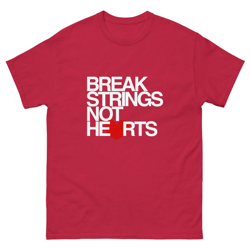 Break Strings Not Hearts by CoVA Tennis Men's classic tee