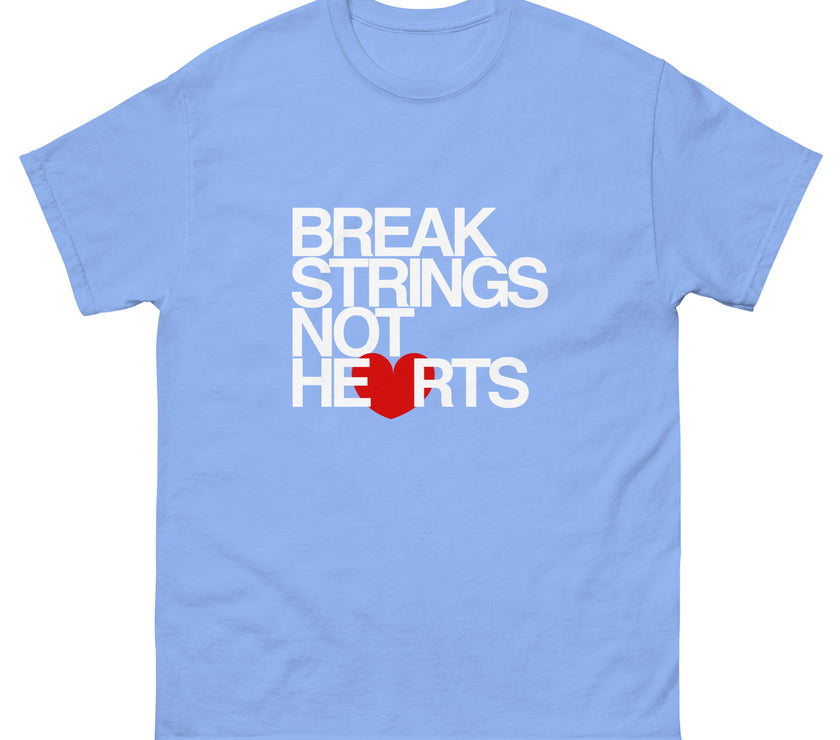 Break Strings Not Hearts by CoVA Tennis Men's classic tee