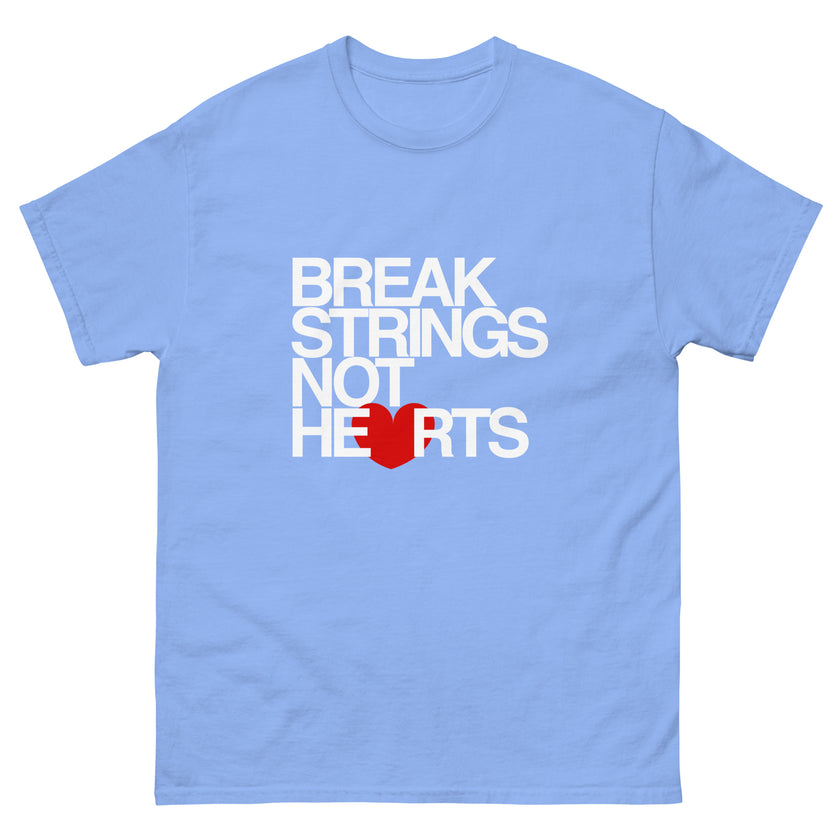 Break Strings Not Hearts by CoVA Tennis Men's classic tee