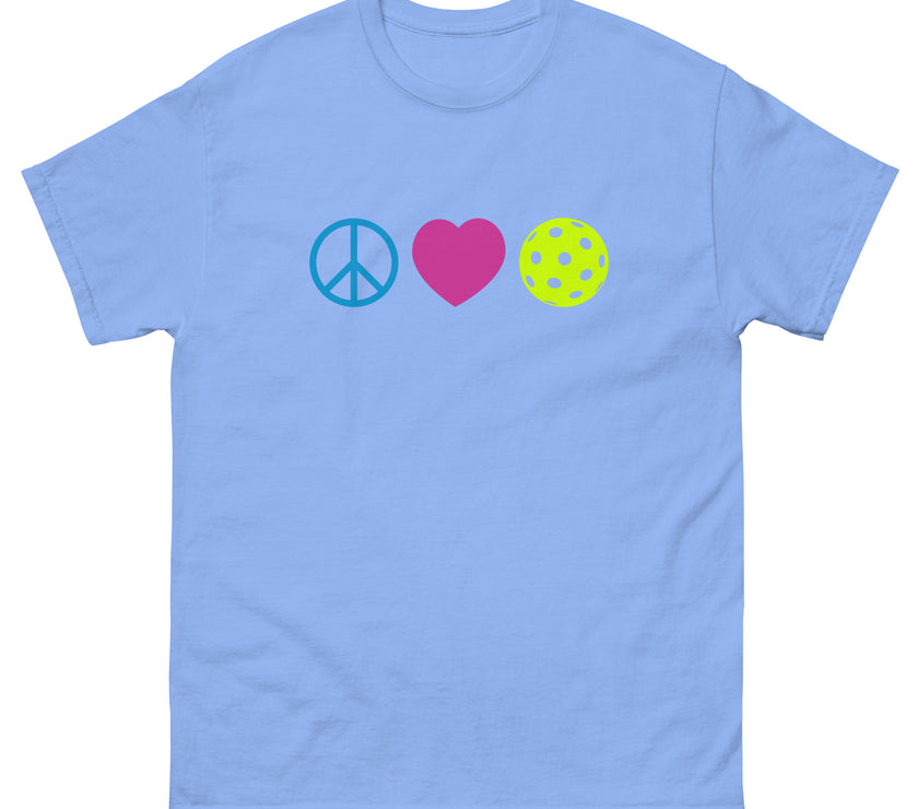 Peace Love Pickleball classic tee