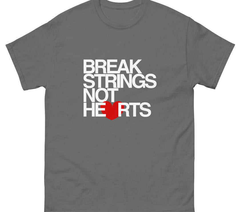 Break Strings Not Hearts by CoVA Tennis Men's classic tee