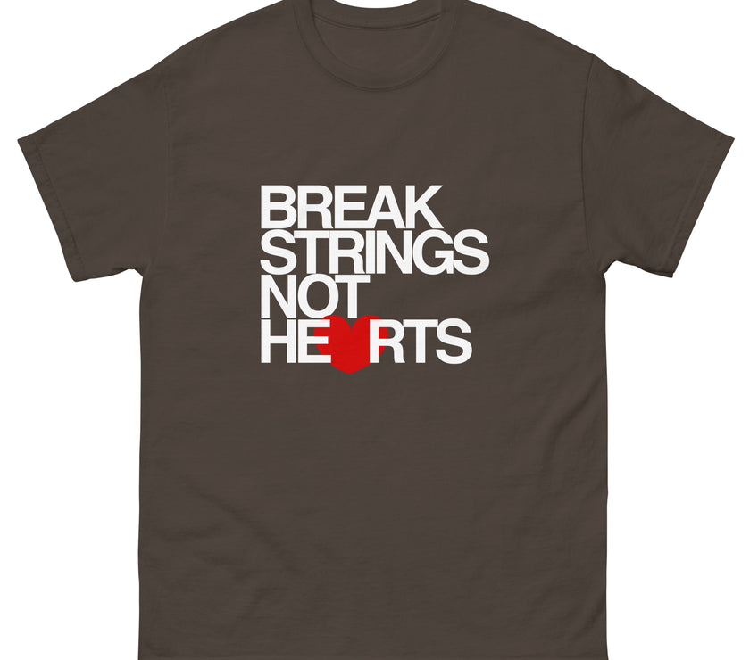 Break Strings Not Hearts by CoVA Tennis Men's classic tee