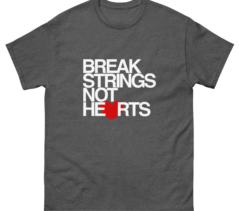 Break Strings Not Hearts by CoVA Tennis Men's classic tee