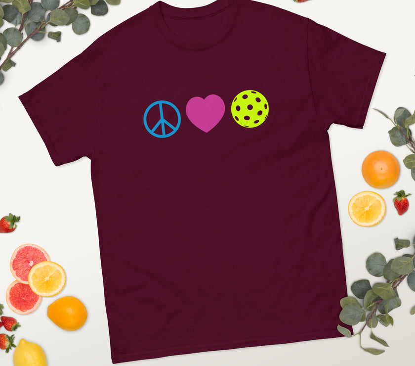 Peace Love Pickleball classic tee