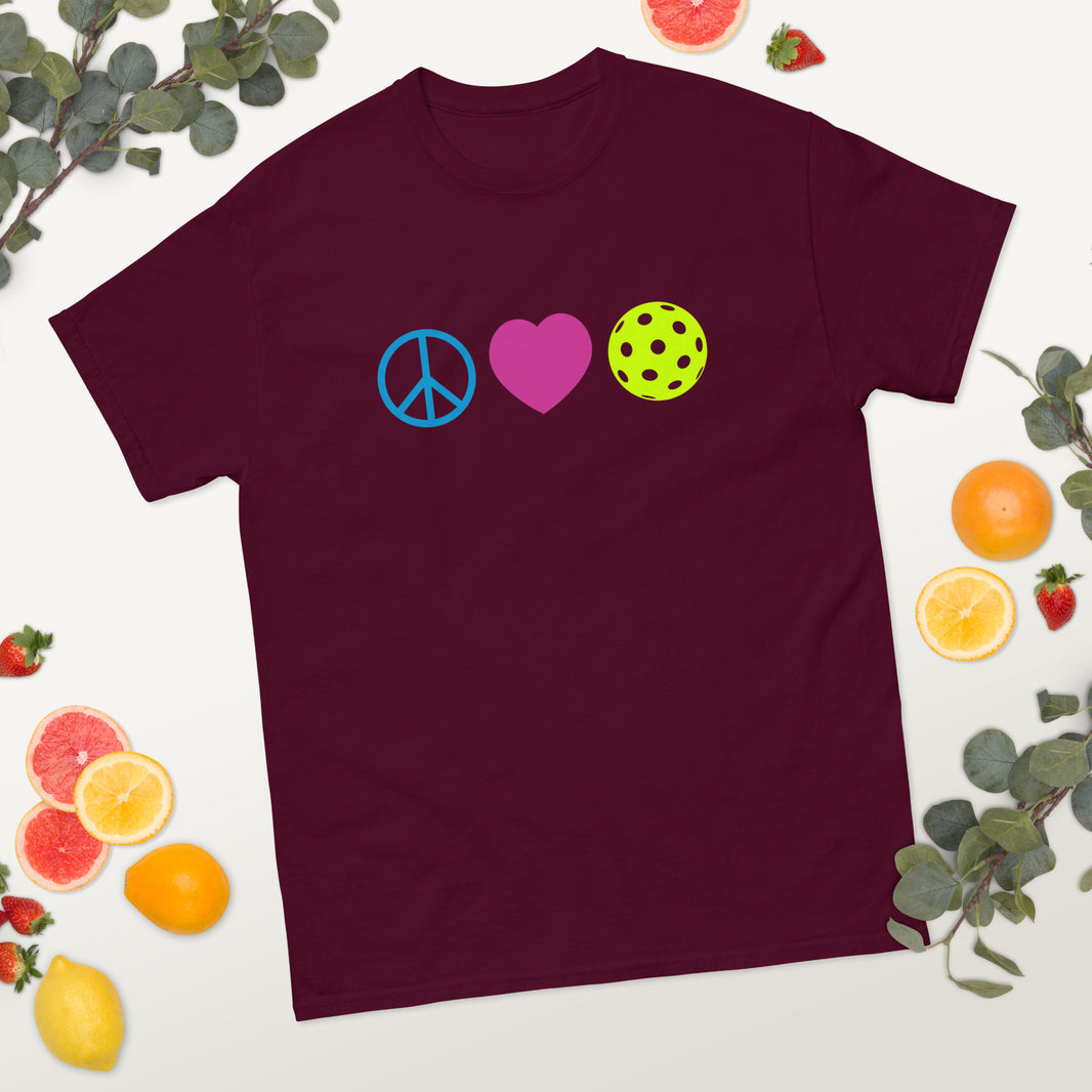 Peace Love Pickleball classic tee