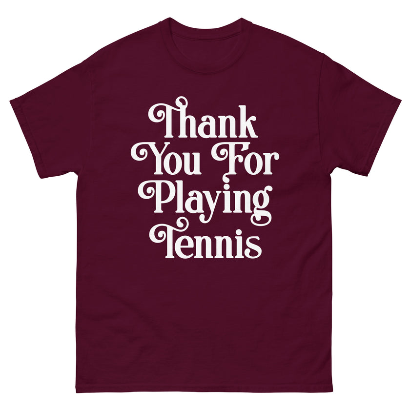 Thank You For Playing Tennis By CoVA Tennis Men's classic tee