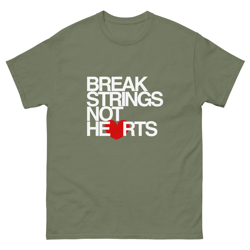 Break Strings Not Hearts by CoVA Tennis Men's classic tee