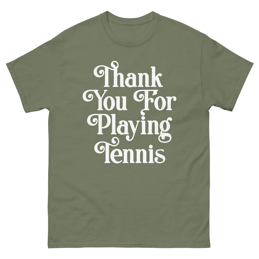 Thank You For Playing Tennis By CoVA Tennis Men's classic tee