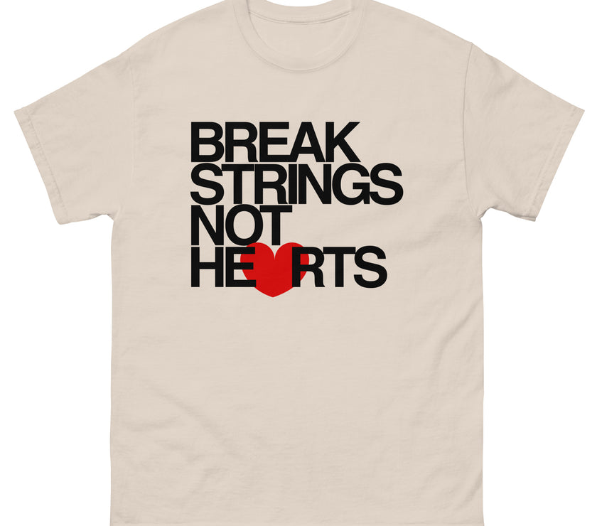 Break Strings Not Hearts by CoVA Tennis Men's classic tee