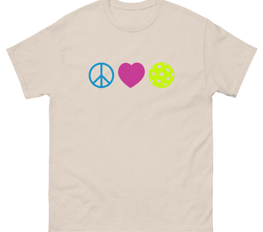 Peace Love Pickleball classic tee