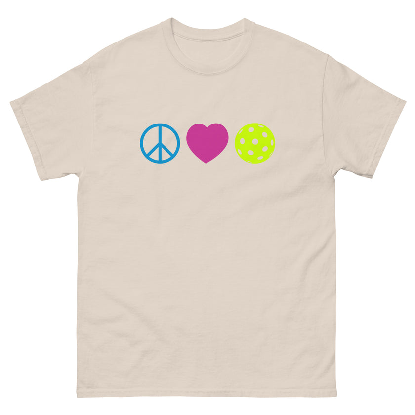 Peace Love Pickleball classic tee