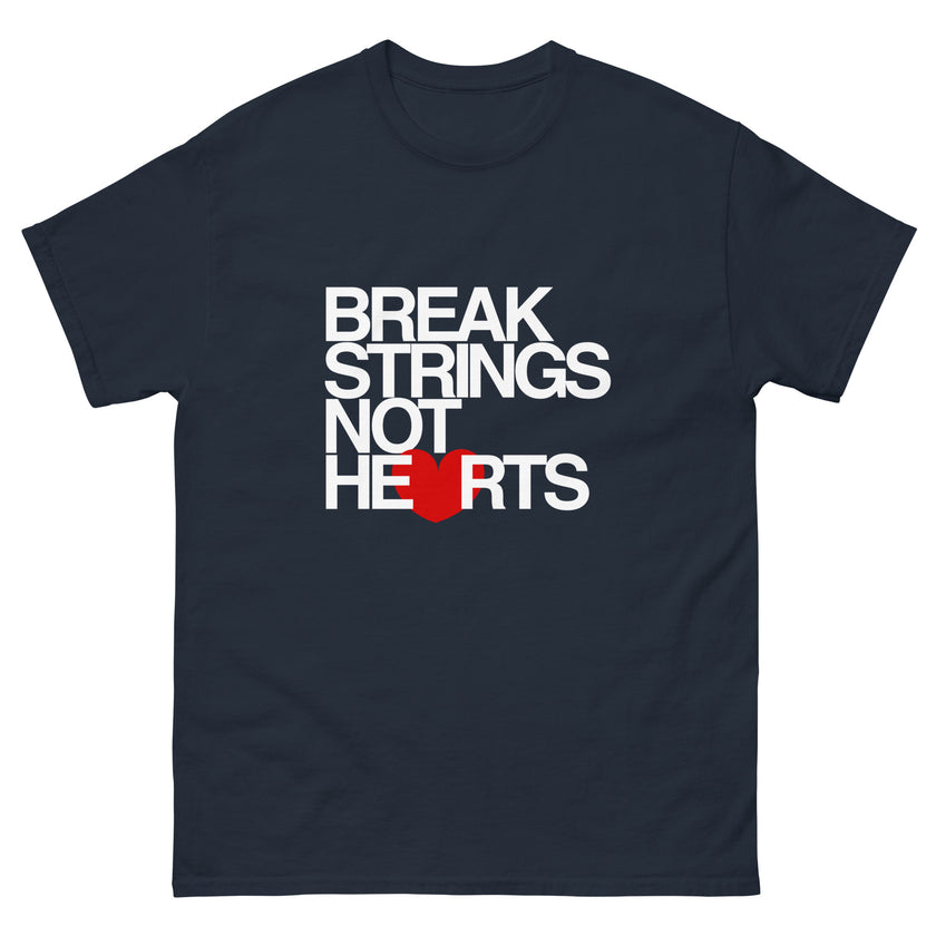 Break Strings Not Hearts by CoVA Tennis Men's classic tee