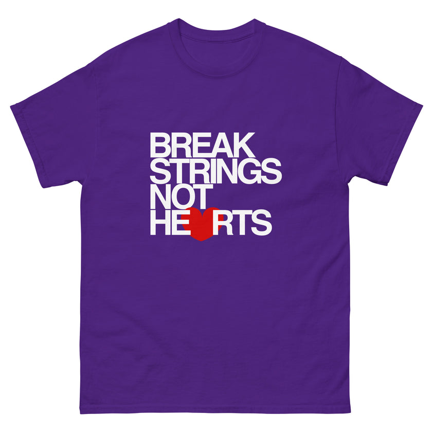 Break Strings Not Hearts by CoVA Tennis Men's classic tee