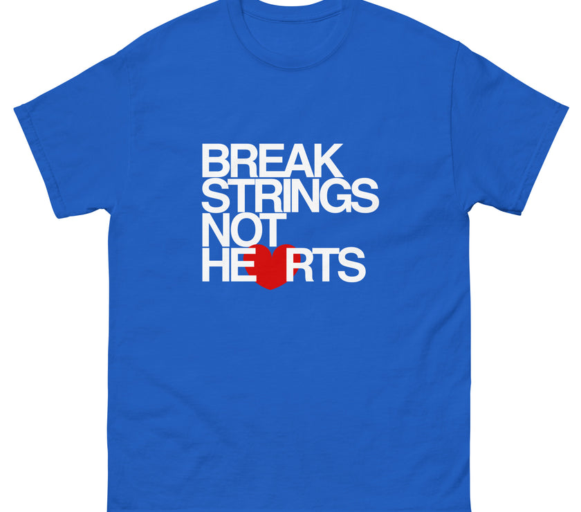 Break Strings Not Hearts by CoVA Tennis Men's classic tee