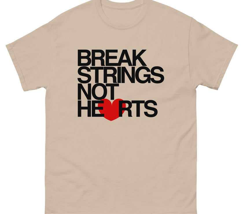 Break Strings Not Hearts by CoVA Tennis Men's classic tee