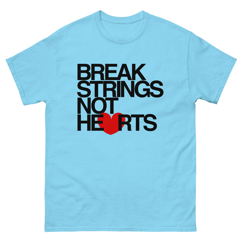 Break Strings Not Hearts by CoVA Tennis Men's classic tee