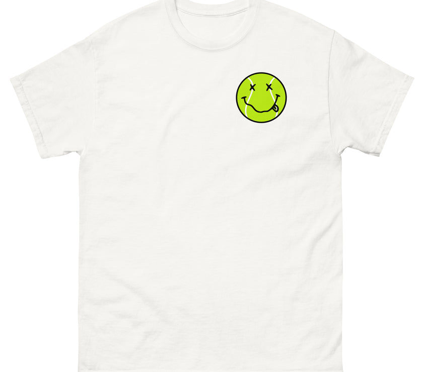 Smiling Tennis Ball by CoVA Tennis Men's classic tee