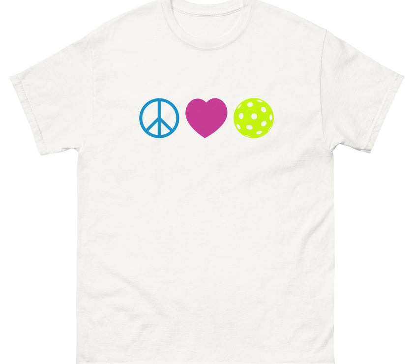 Peace Love Pickleball classic tee