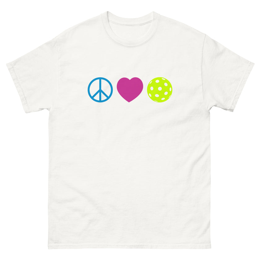 Peace Love Pickleball classic tee