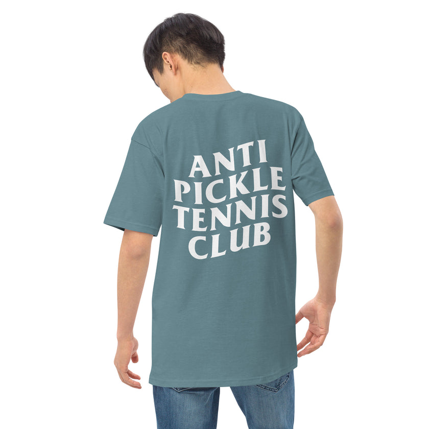 Anti Pickleball Tennis Club premium heavyweight tee by CoVA Tennis