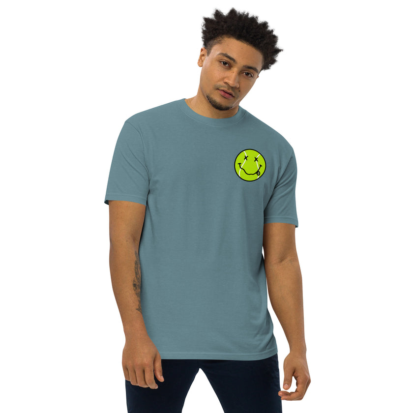 Smiling Tennis Ball by CoVA Tennis Men’s premium heavyweight tee