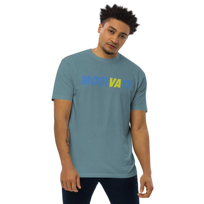 MOTIVATE by CoVA Tennis Men’s premium heavyweight tee