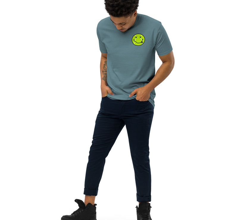 Smiling Tennis Ball by CoVA Tennis Men’s premium heavyweight tee