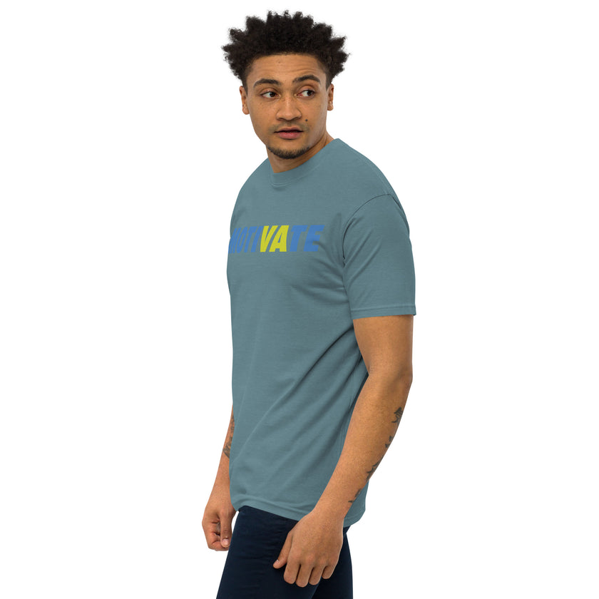 MOTIVATE by CoVA Tennis Men’s premium heavyweight tee