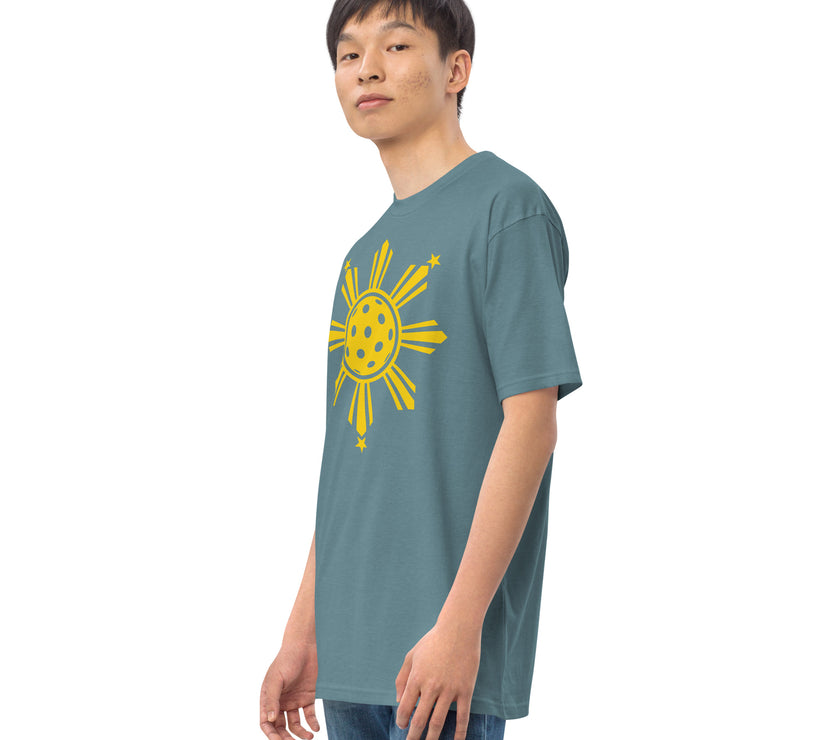 CoVA Pickleball Sun & Stars Men’s premium heavyweight tee