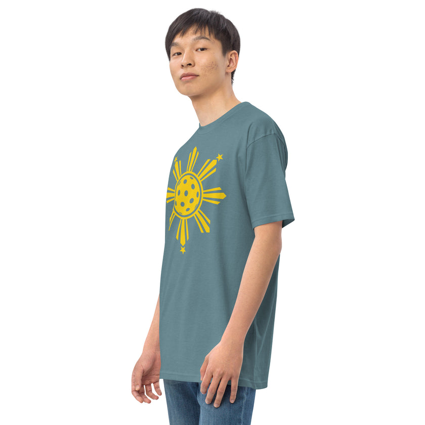 CoVA Pickleball Sun & Stars Men’s premium heavyweight tee