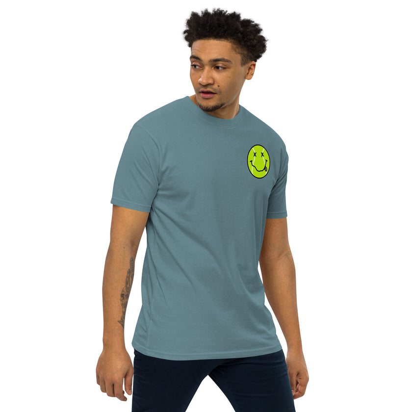 Smiling Tennis Ball by CoVA Tennis Men’s premium heavyweight tee